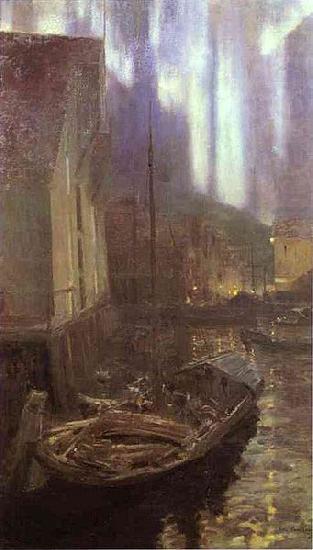 Hammerfest. Aurora Borealis, Konstantin Alekseevich Korovin